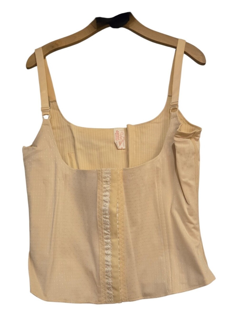 Vintage Cream Bustier Cami Top by Ardyss Corset Body Shaper Vest NWOT Size 44